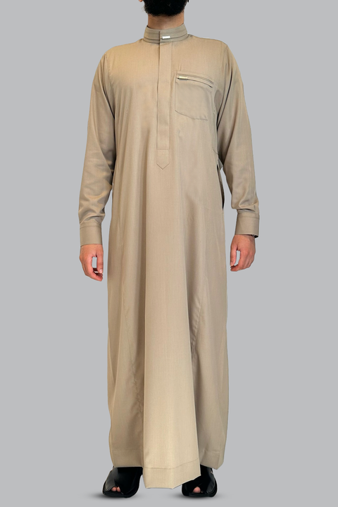 Burooj Man Beige Luxe Premium Jubbah / Thobe