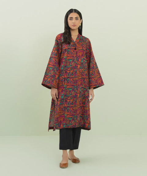 Sapphire Printed Khaddar Shirt 1pc