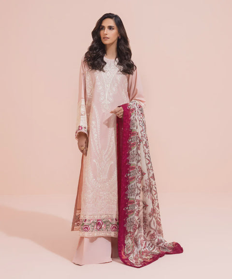 Sapphire 3-Piece A-line Shirt with Trousers & Dupatta