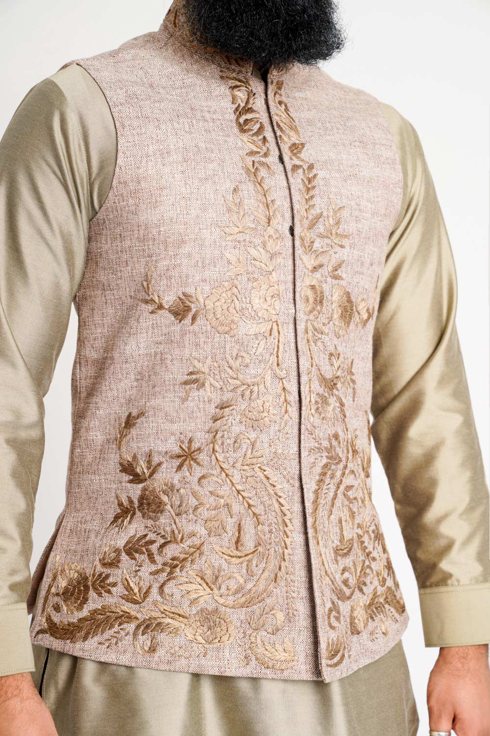 Mens embroidered outlet waistcoat